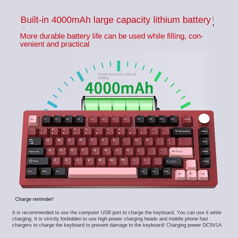 HJSDZHI AL75V2 Mechanical Keyb - огляд і ціна Mechanical Keyboard Barebone Aluminum Gasket 75