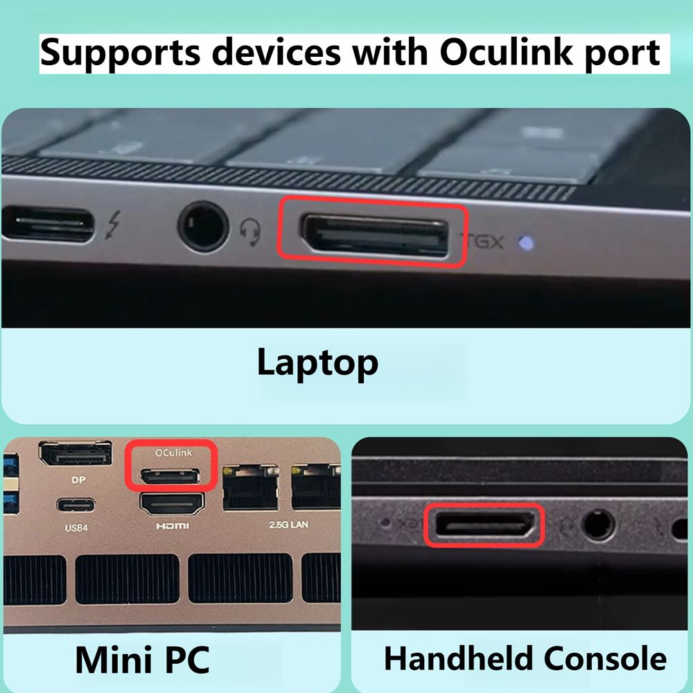 Oculink eGPU Graphics Card Doc - огляд і ціна External Gpu Dock Pcie 4.0 Oculink
