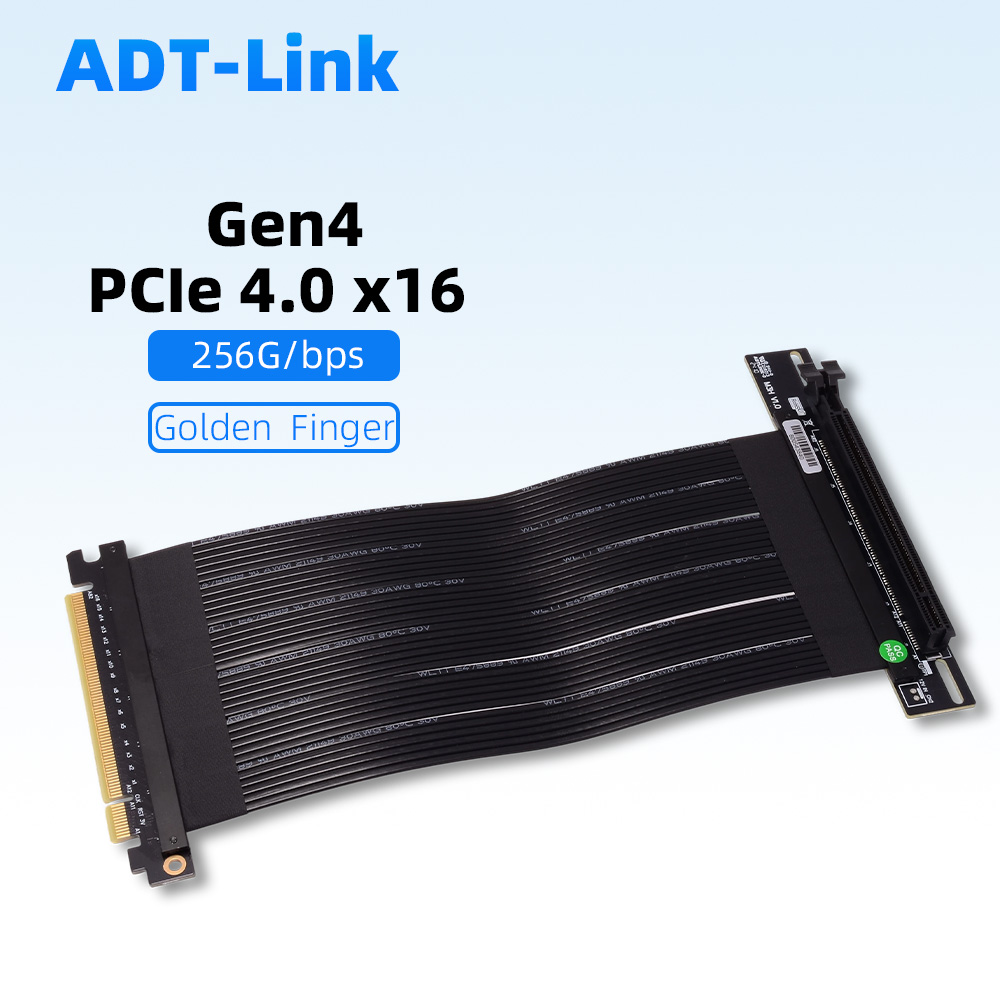 Riser Silver PCIe 4.0 X16 To X - огляд і ціна Pcie 4.0 X16 Riser Cable 90 Degree