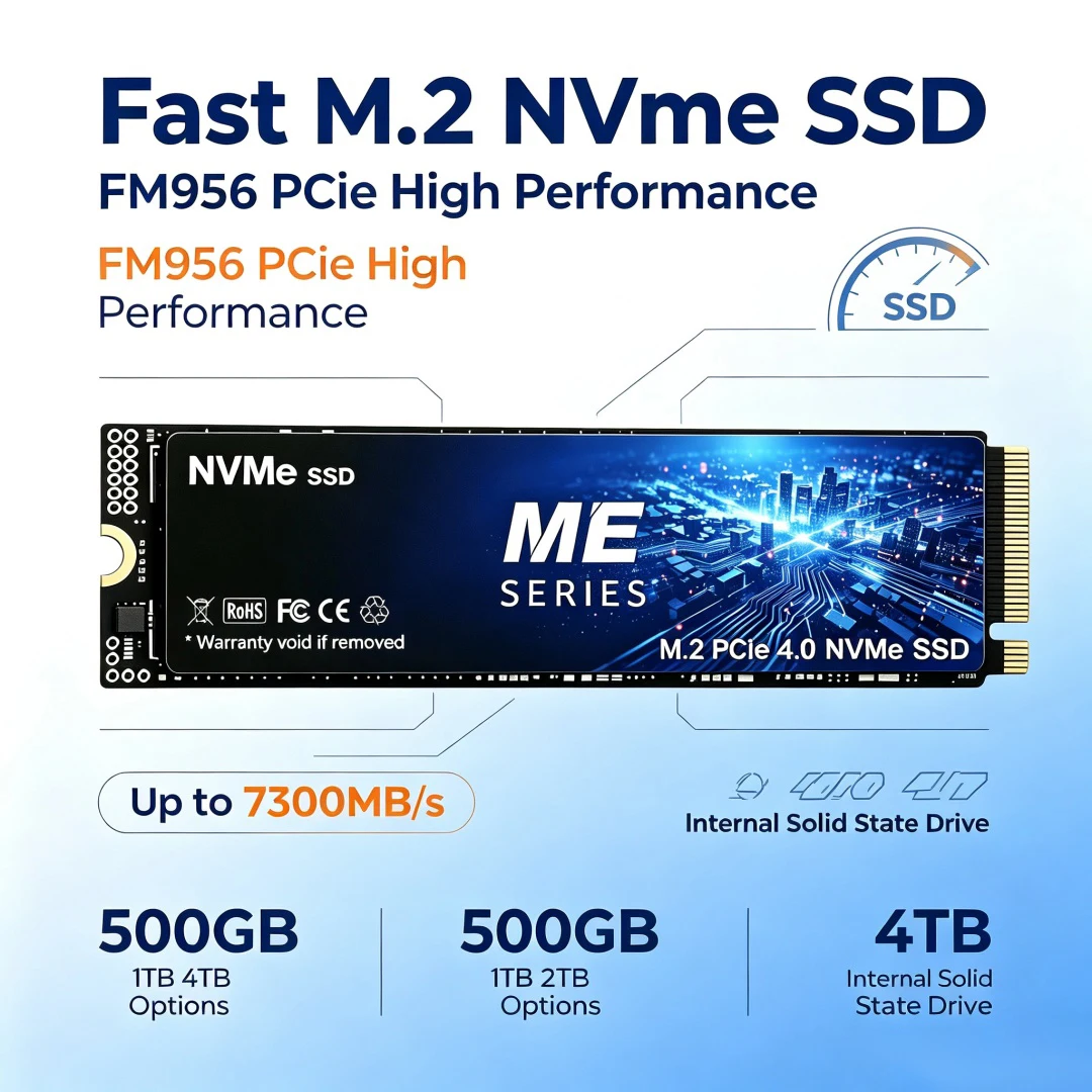 ME SSD 500GB 1TB 2TB 4TB M.2 S - огляд і ціна M.2 Nvme 4Tb Pcie 4.0 Ssd