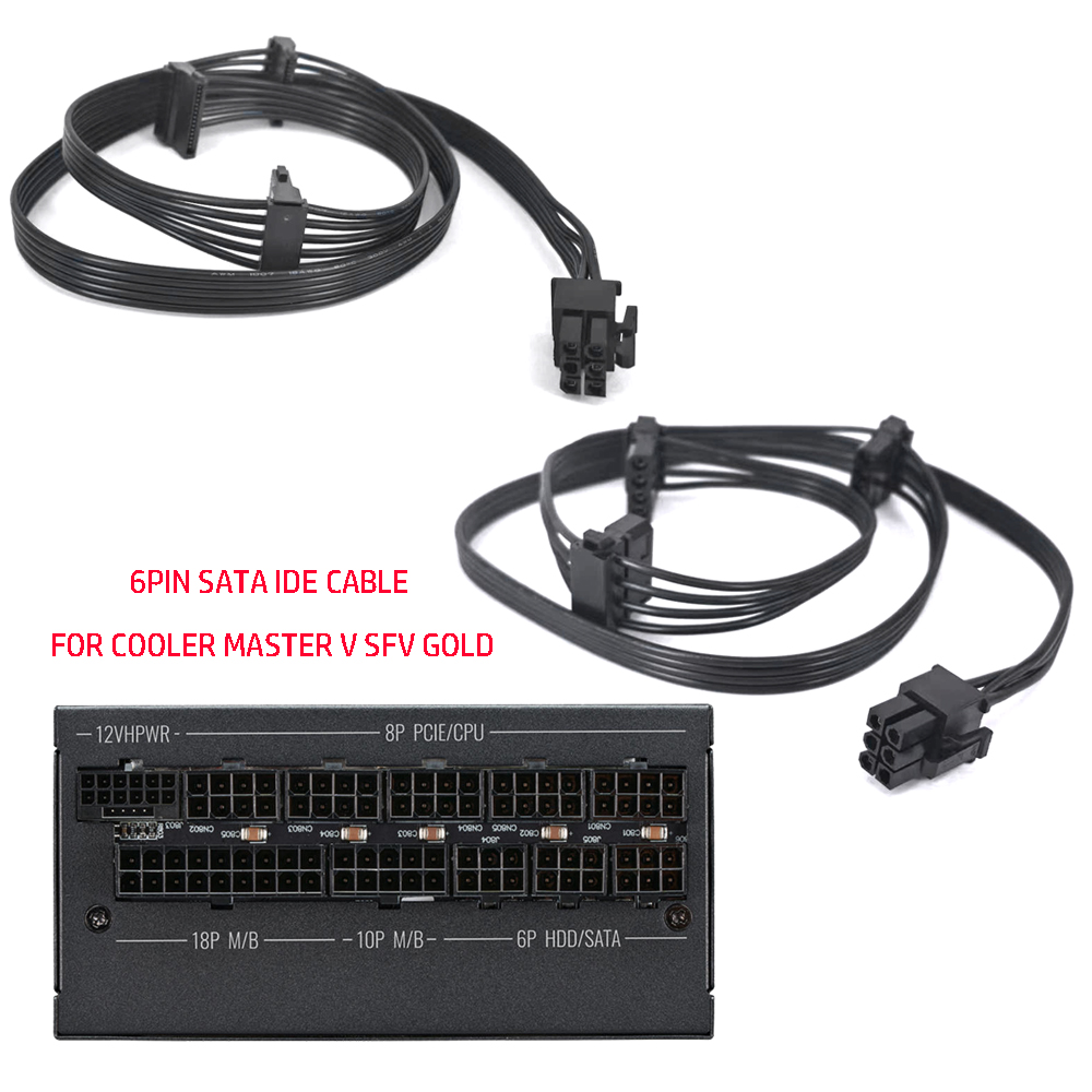 6PIN PCIE TO 3*SATA Molex IDE  - огляд і ціна Sfx Power Supply 850W Gold