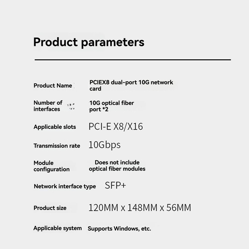 X520-DA1 10Gb SFP+ Dual Port N - огляд і ціна 10Gb Sfp+ Pcie Network Card Dual Port