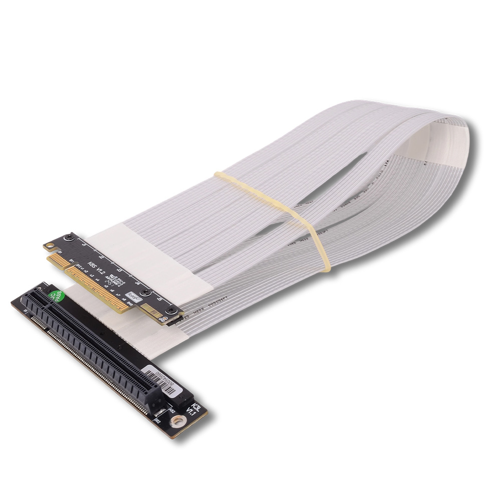 ADT-Link PCI-E 5.0 4.0 3.0 X8  - огляд і ціна Pcie 4.0 X16 Riser Cable 90 Degree
