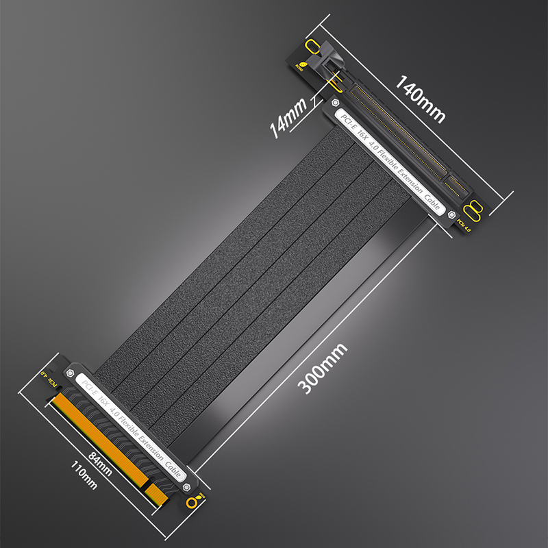 90Degree PCI-E X16 4.0 Flexibl - огляд і ціна Pcie 4.0 X16 Riser Cable 90 Degree