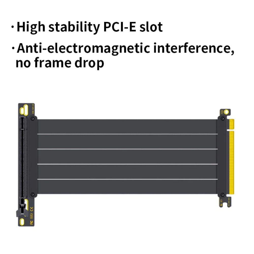 PCI‑E 4.0/3.0 X16 GPU Riser Ca - огляд і ціна Pcie 4.0 X16 Riser Cable 90 Degree