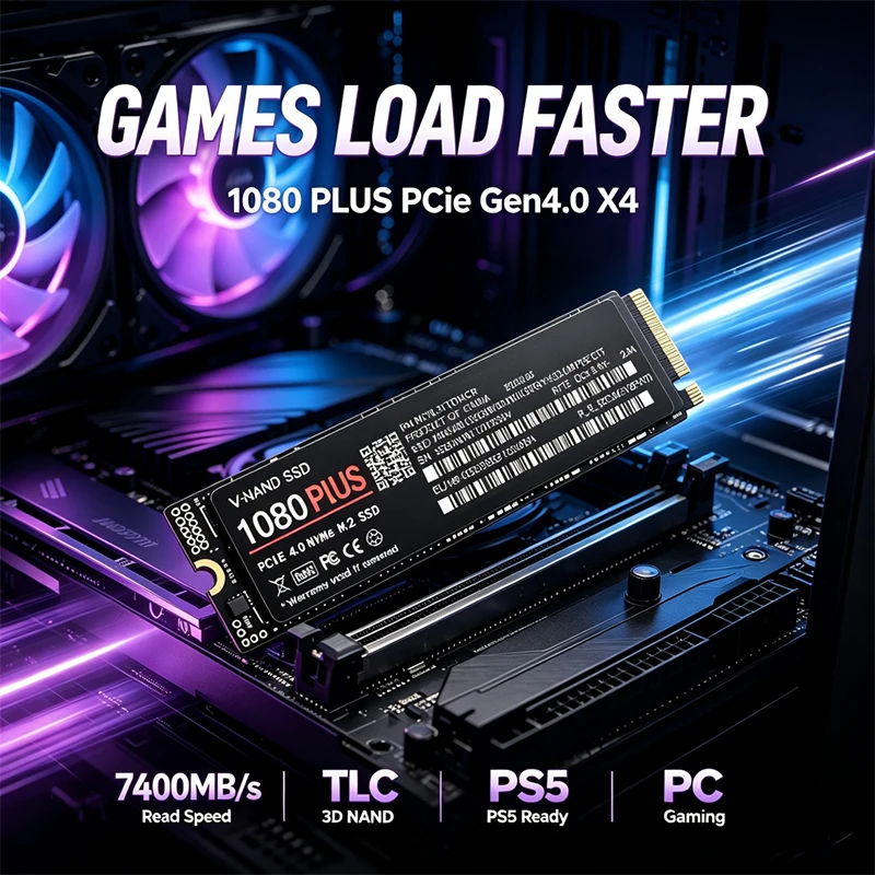 Gaming M.2 NVMe SSD 1080 PLUS  - огляд і ціна M.2 Nvme 4Tb Pcie 4.0 Ssd