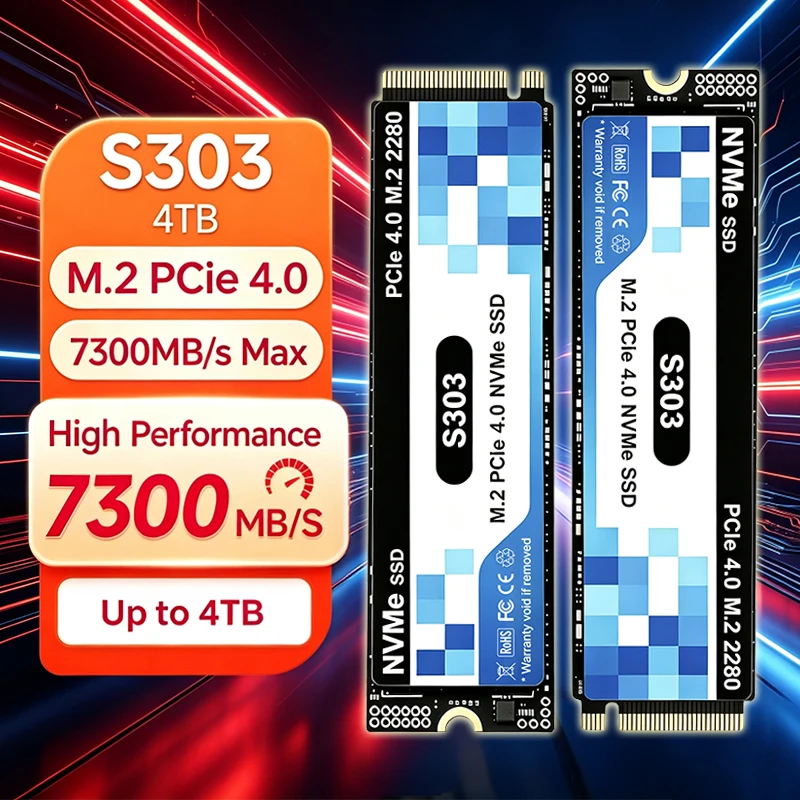 2026 New Original S303 M.2 SSD - огляд і ціна M.2 Nvme 4Tb Pcie 4.0 Ssd
