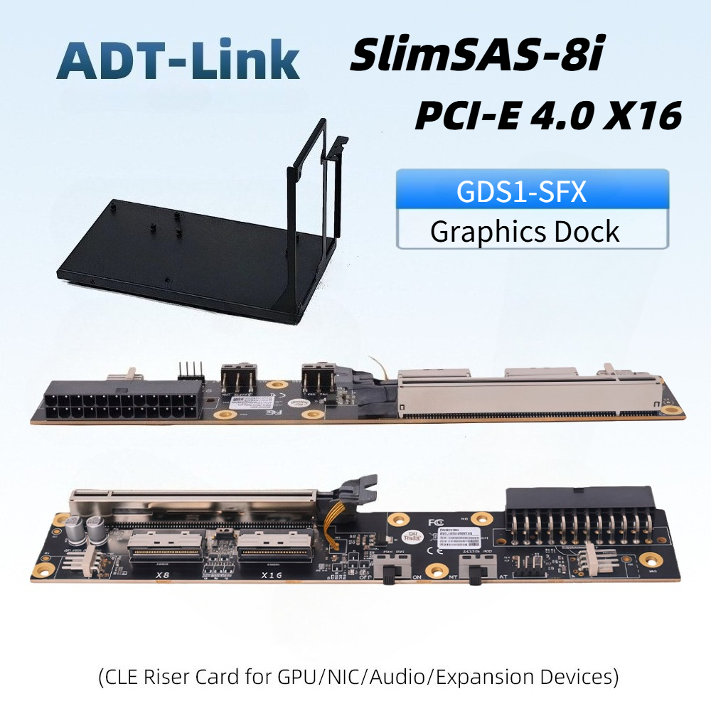 Dual SlimSAS 8i Graphics GPU D - огляд і ціна External Gpu Dock Pcie 4.0 Oculink