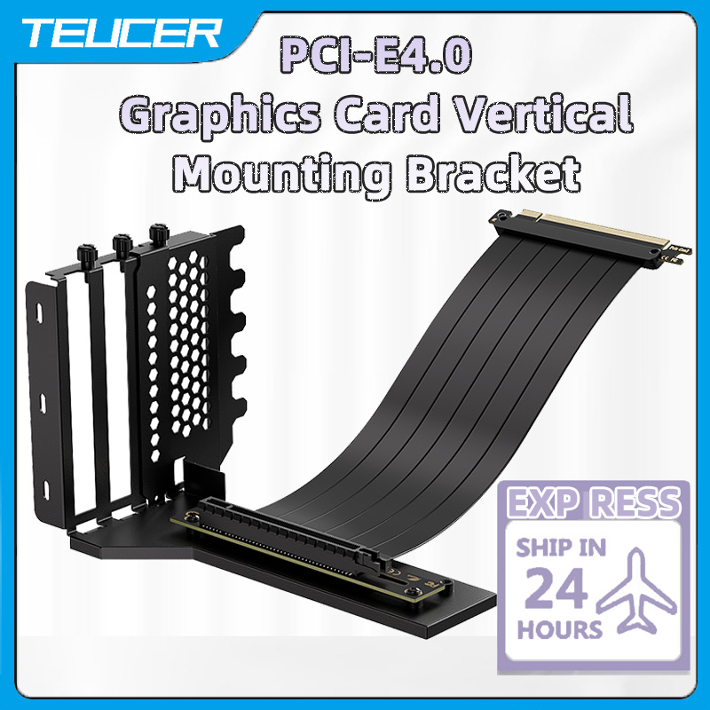 TEUCER Vertical GPU Mounting B - огляд і ціна Pcie 4.0 X16 Riser Cable 90 Degree