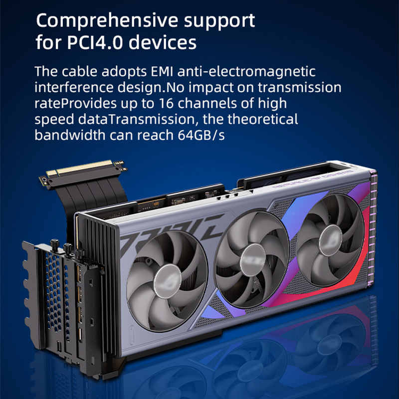 TEUCER Vertical GPU Mounting B - огляд і ціна Pcie 4.0 X16 Riser Cable 90 Degree