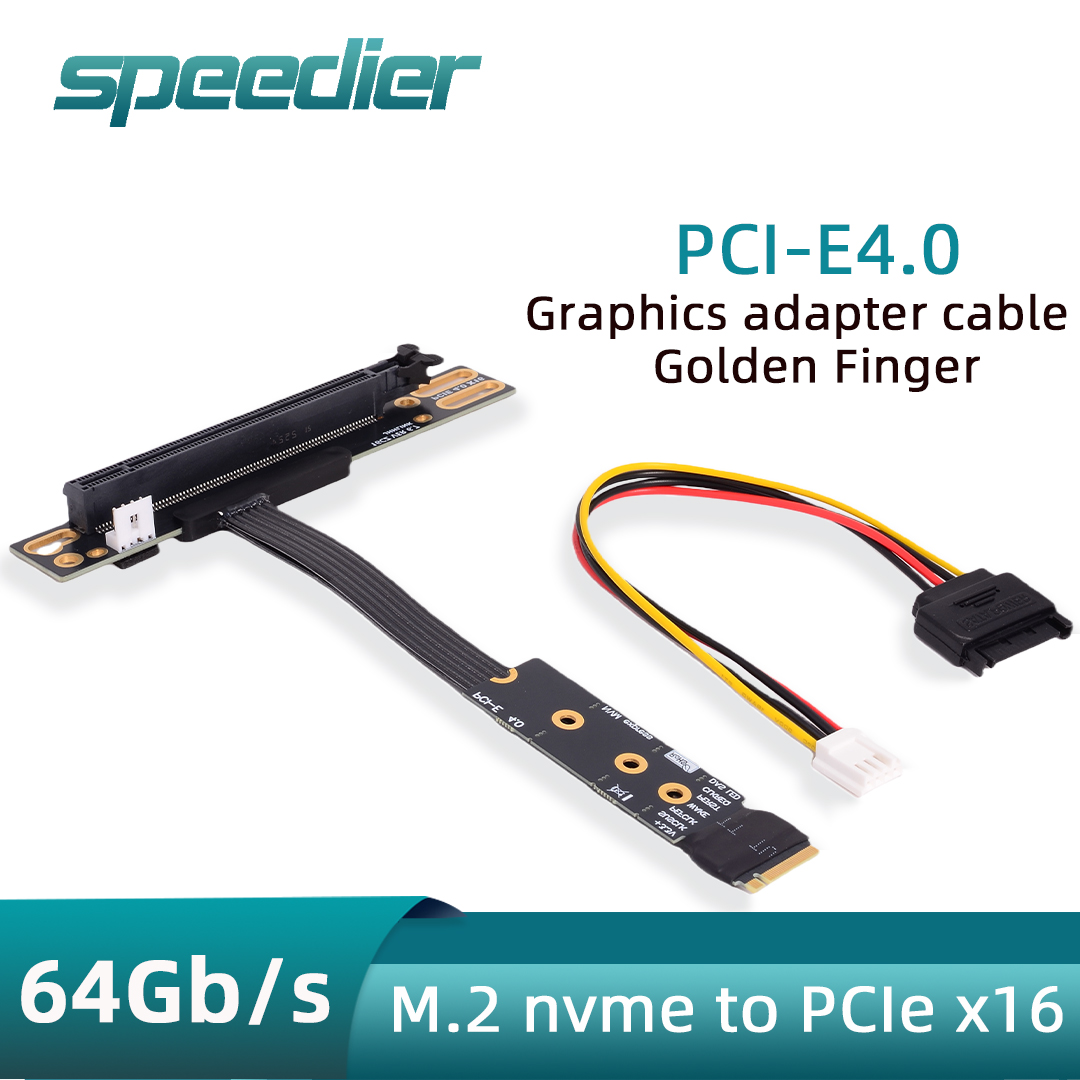 M.2 NVME To PCIe X16 90 Degree - огляд і ціна Pcie 4.0 X16 Riser Cable 90 Degree