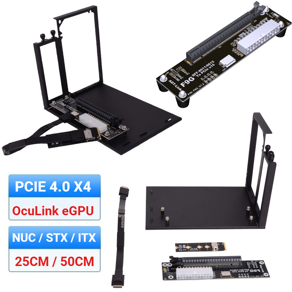 F9G-BK7 EGPU Oculink GPU Dock  - огляд і ціна External Gpu Dock Pcie 4.0 Oculink