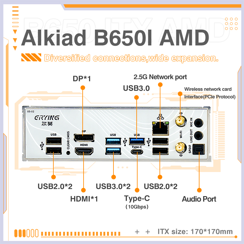 ERYING AM5 Motherboard Support - огляд і ціна B650 Itx Motherboard Wifi