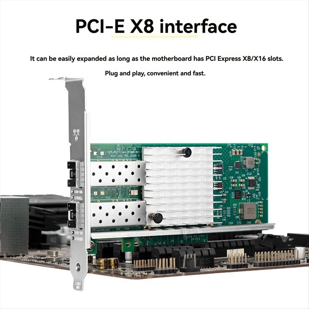 Stable- X520-DA1 10Gb SFP+ Dua - огляд і ціна 10Gb Sfp+ Pcie Network Card Dual Port
