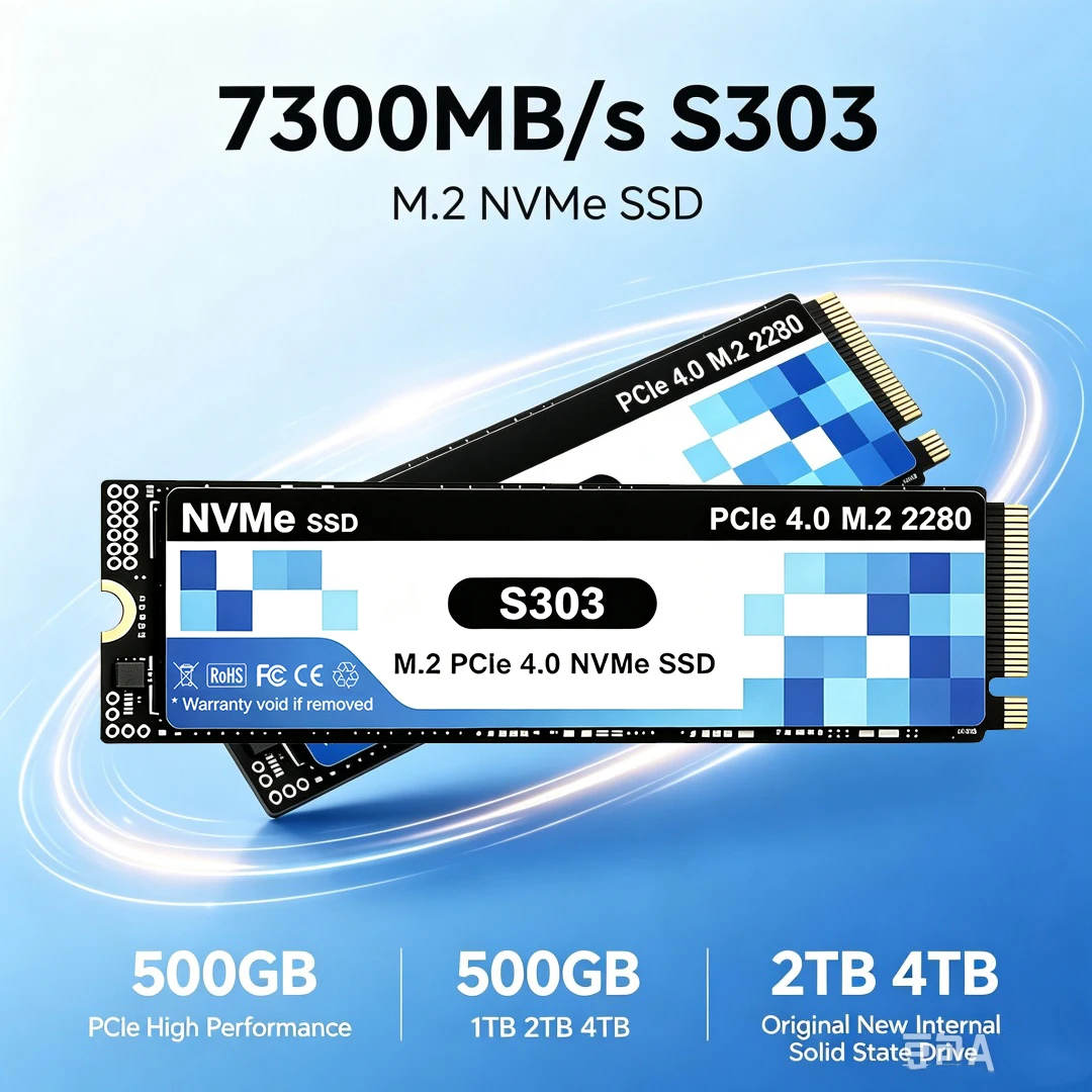 2026 S303 SSD 500GB 1TB 2TB 4T - огляд і ціна M.2 Nvme 4Tb Pcie 4.0 Ssd